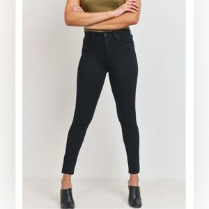Just Black High Rise Skinny Jeans Black Size 25 Stretch Denim Ankle Skinny